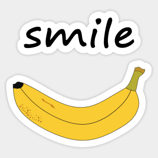 The Smile is Banana Sticker